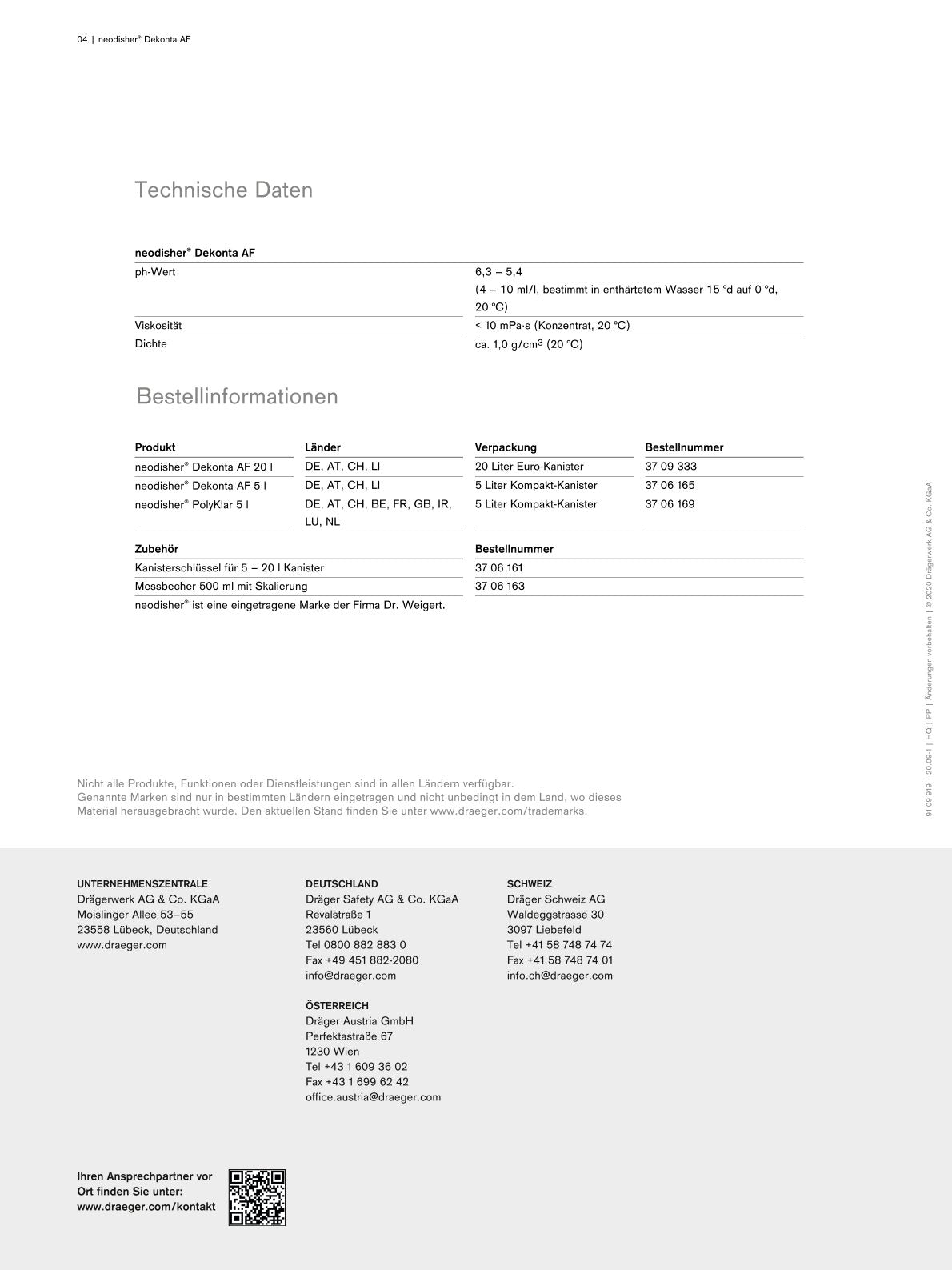 DRÄGER neodisher Dekonta AF im 5l Kanister