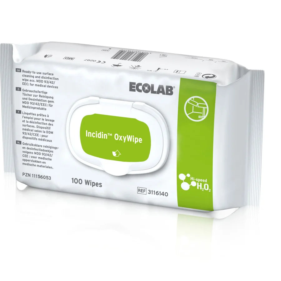 ECOLAB Incidin OxyWipe NG Flächen-Desinfektionstücher