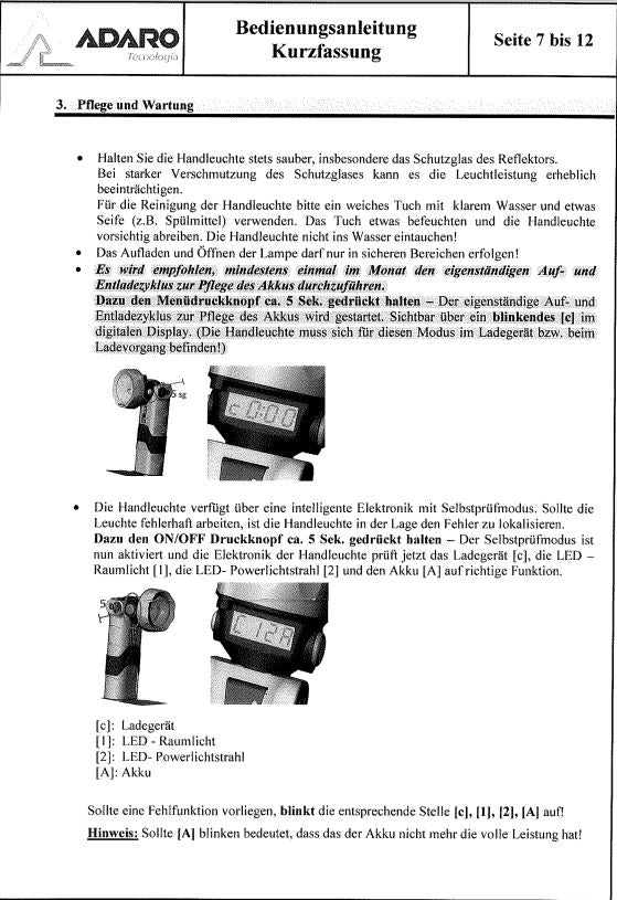 LiIon-Akku 3,7 V/4,0 Ah für ADALIT® -3000
