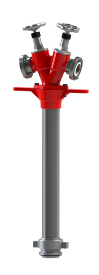 Kindswater Hydrantenstandrohr DN 80, 2 Abgänge