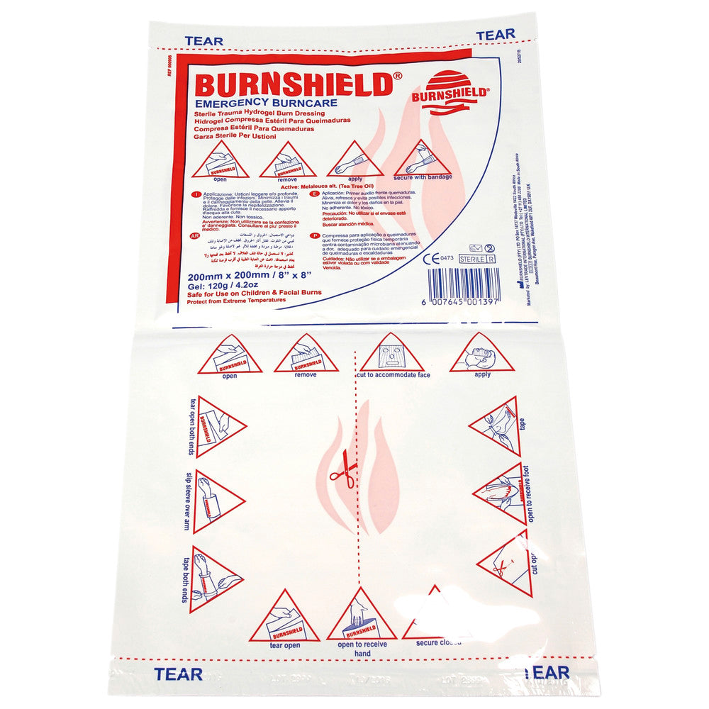 Medizinische Auflage für Erste Hilfe bei Verbrennungen