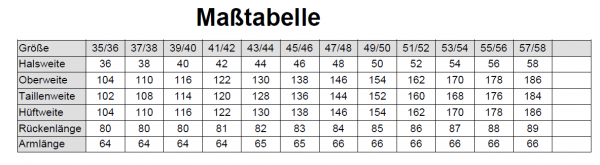 Diensthemd Bayern weiß, langarm