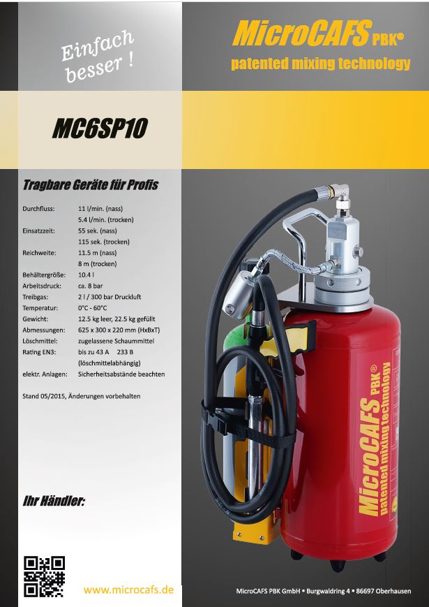 Druckluftschaumgerät MicroCAFS 6SP10