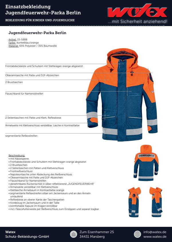 Jugendfeuerwehr Parka, Watex