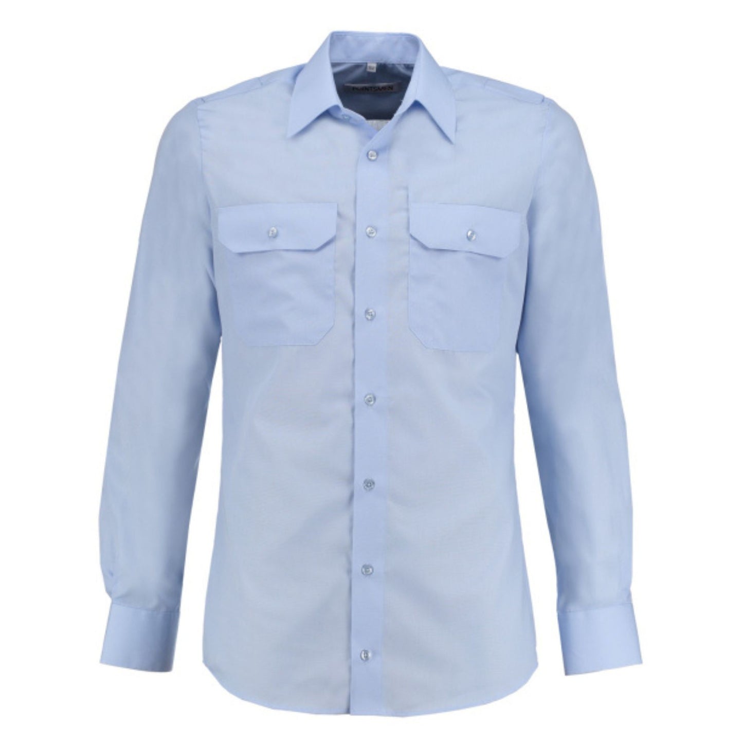 Langarm Diensthemd in hellblau für Feuerwehrmänner