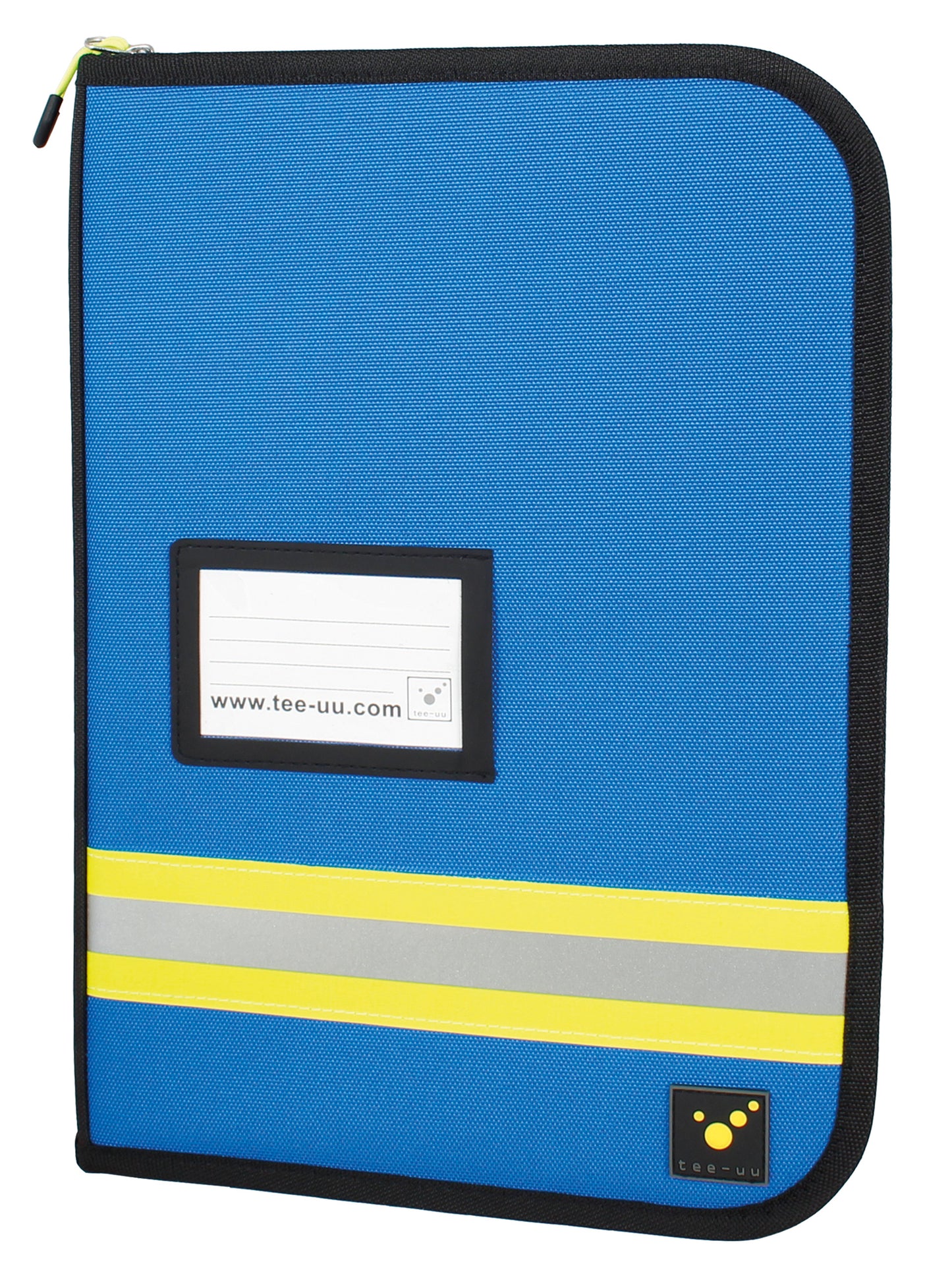 Tee-UU Team Organizer Schreibmappe in blau in Feuerwehroptik mit Reflektorstreifen