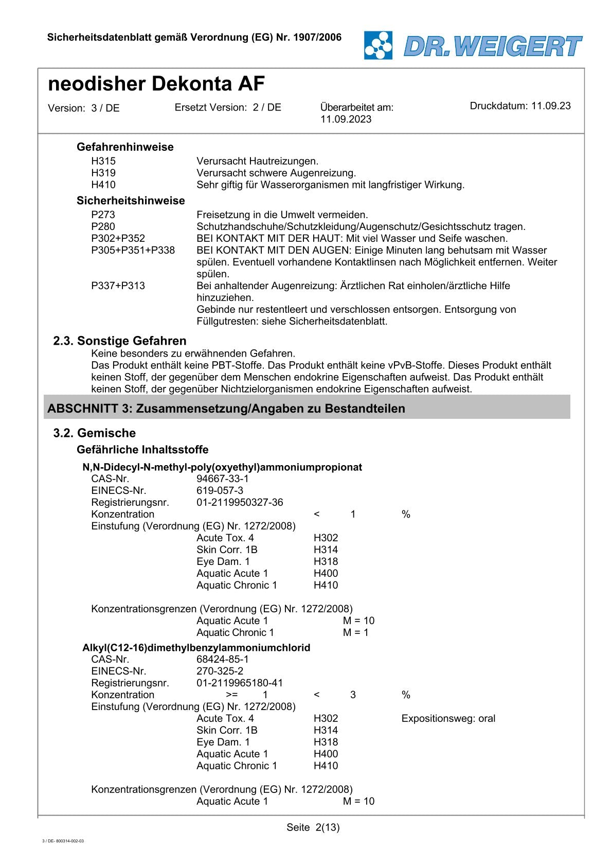 DRÄGER neodisher Dekonta AF im 5l Kanister