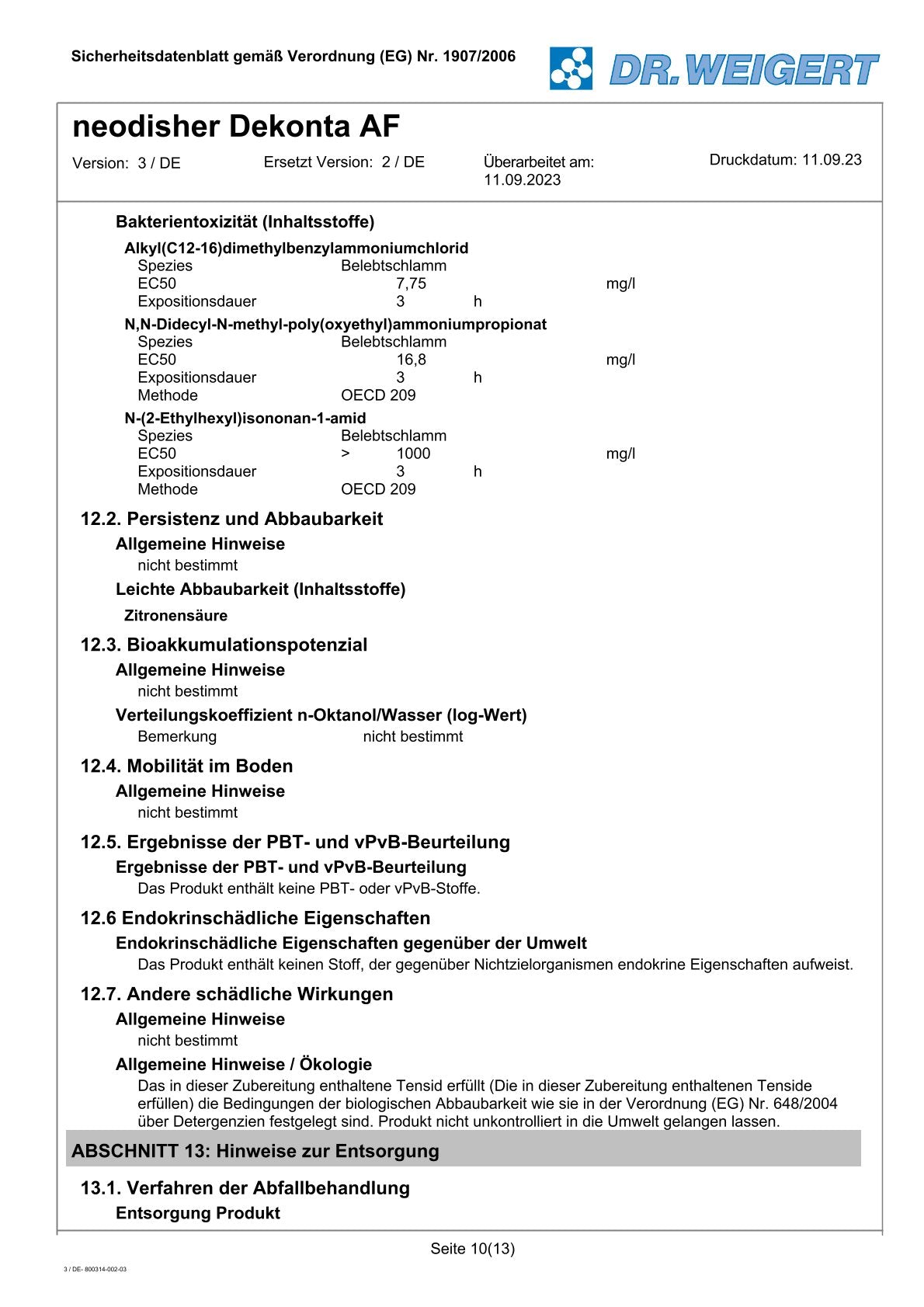 DRÄGER neodisher Dekonta AF im 5l Kanister