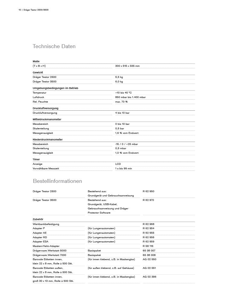 DRÄGER Prüfgerät TESTOR 2500