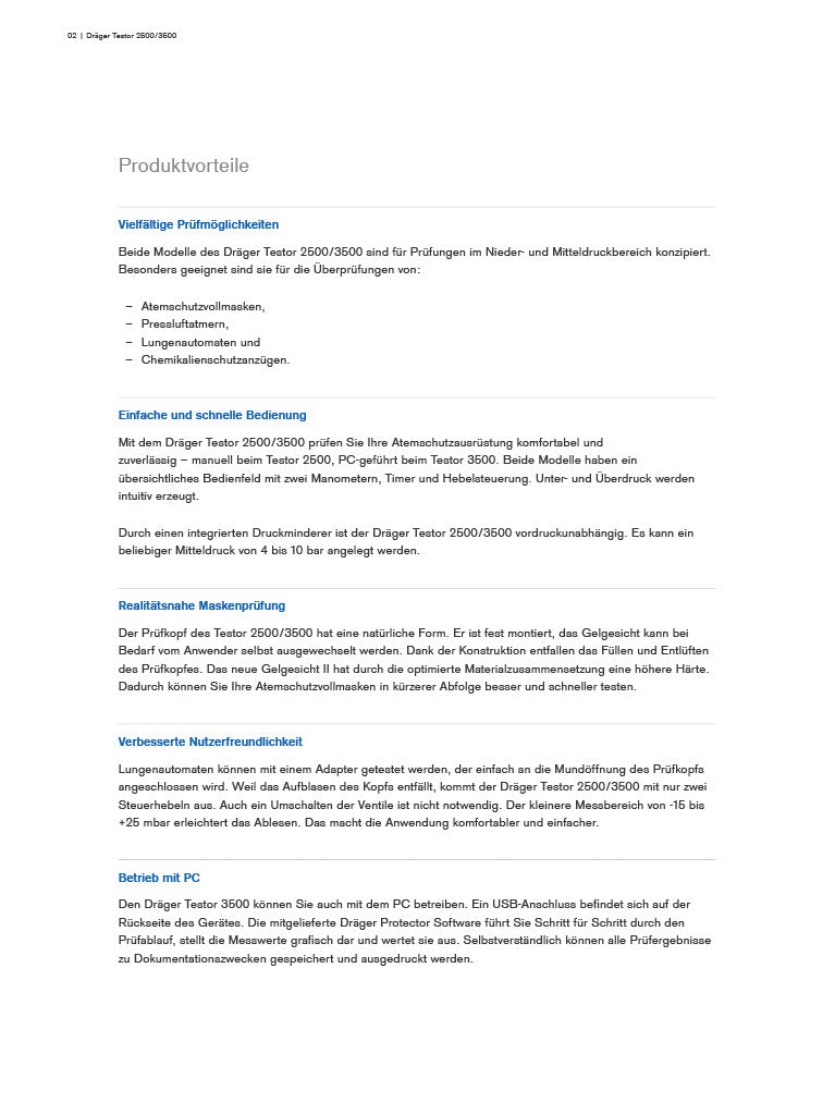 DRÄGER Prüfgerät TESTOR 2500