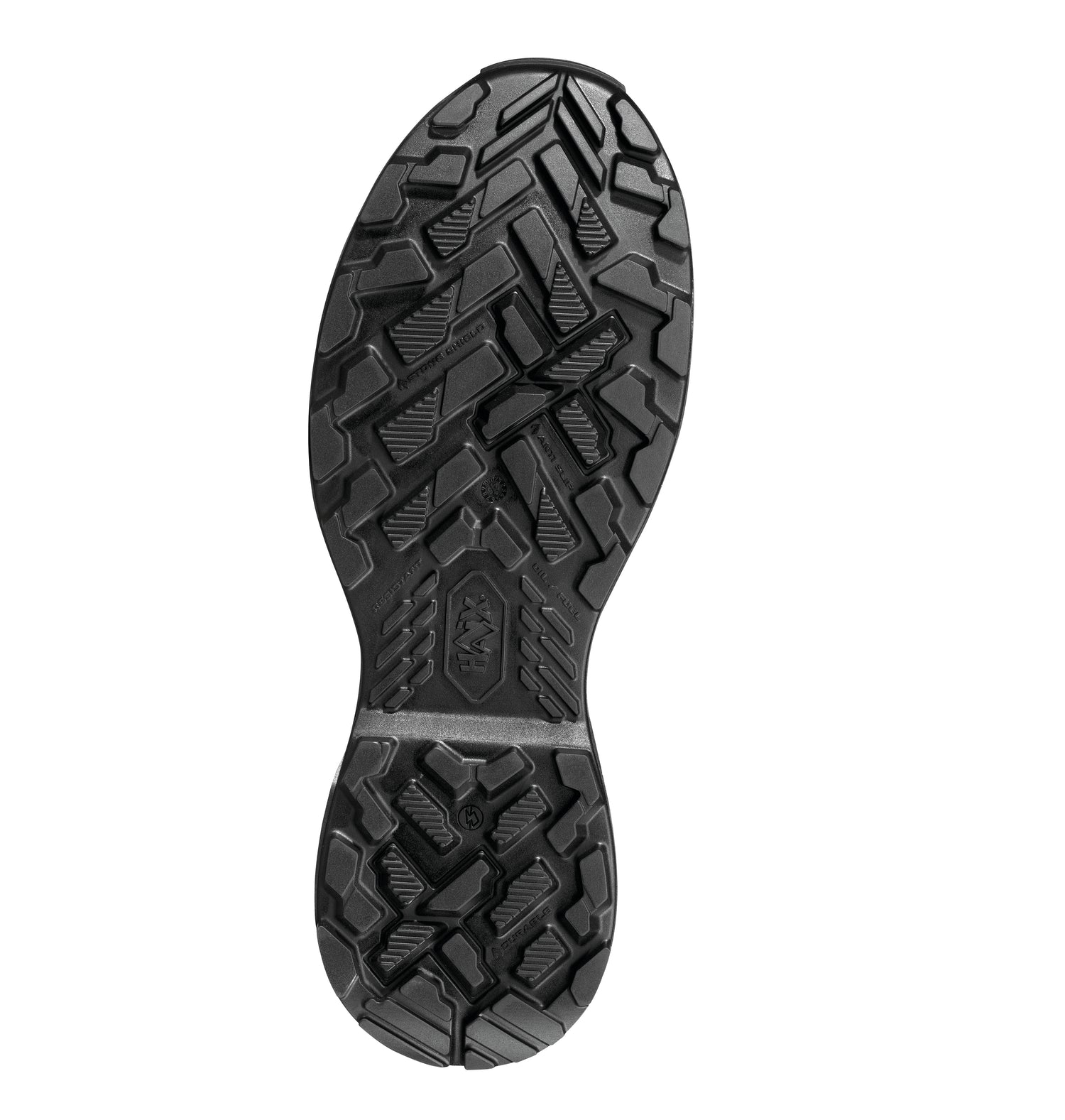 Bild von Sohle der schwarzen Schuhe Haix Black Eagle Evo Athletic GTX mid