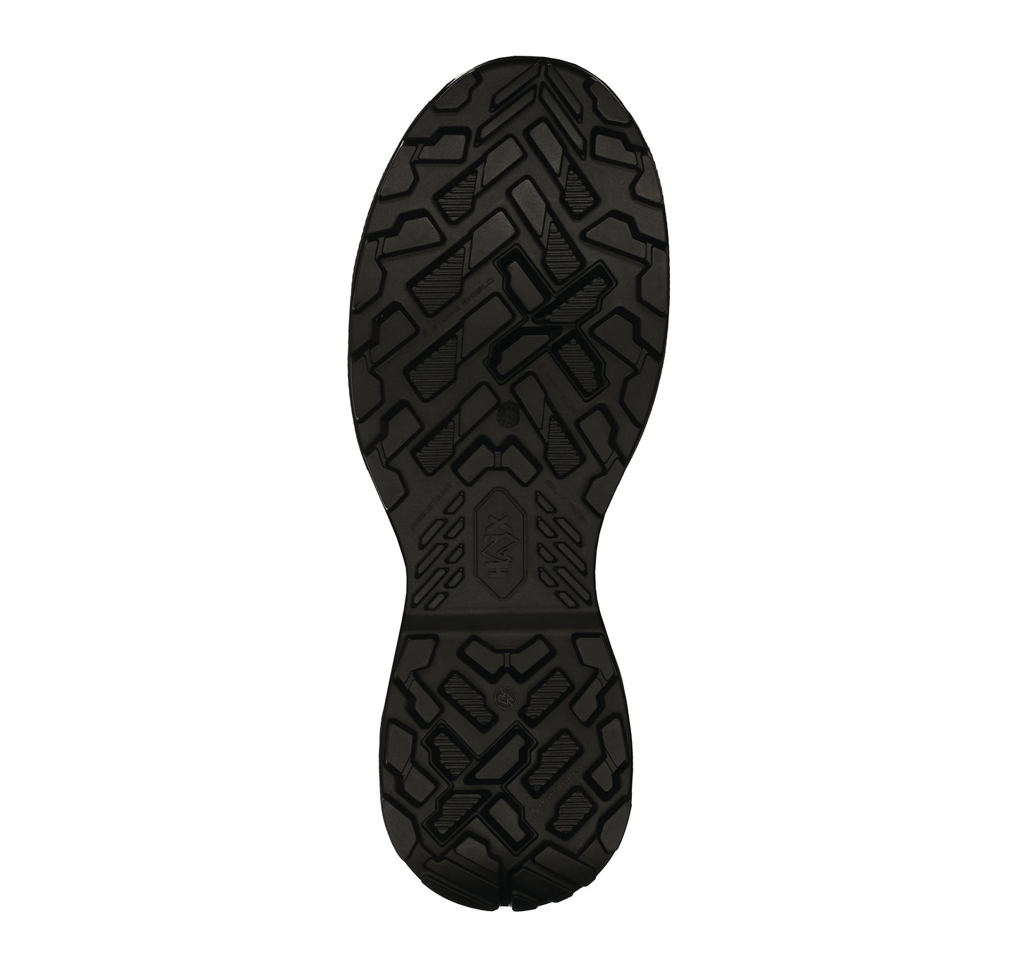 Bild von schwarzer Schuhsohle mit Profil des Haix Black Eagle Evo Adventure Sneaker