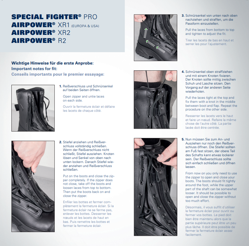 HAIX Reißverschlusslasche für SPECIAL FIGHTER® PRO