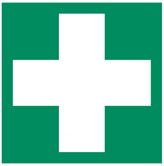 Rettungsschild Erste Hilfe E 003 langnachleuchtend + selbstklebend nach ISO 7010