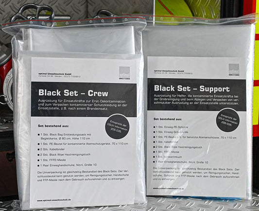 Black Sets für Einsatzstellenhygiene – DGUV-konforme Hygienelösung für die Feuerwehr