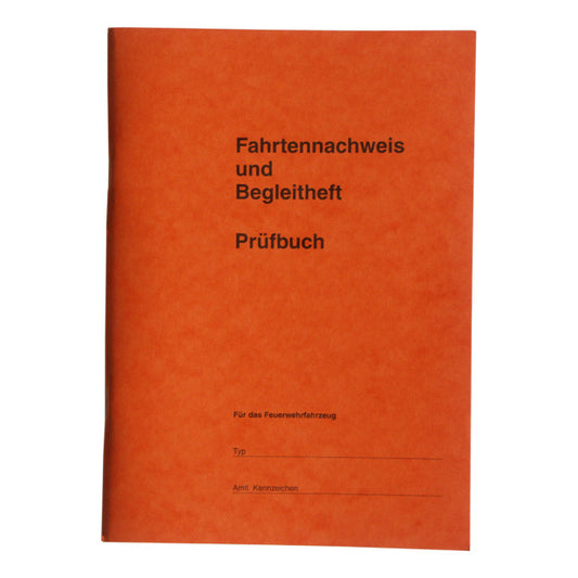 Frontansicht des Fahrtenbuchs