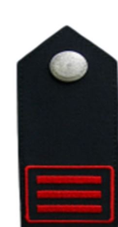 Schulterklappen Bayern Dienstgradversion – auf schwarzem Köper mit silbernem Knopf