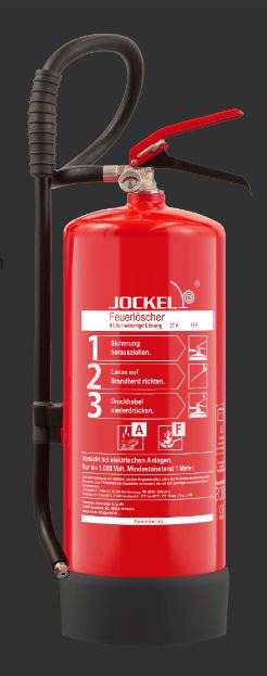 JOCKEL Li 6 M Feuerlöscher – Fluorfreier 6L Lithium- & Fettbrandlöscher (Brandklasse A & F)