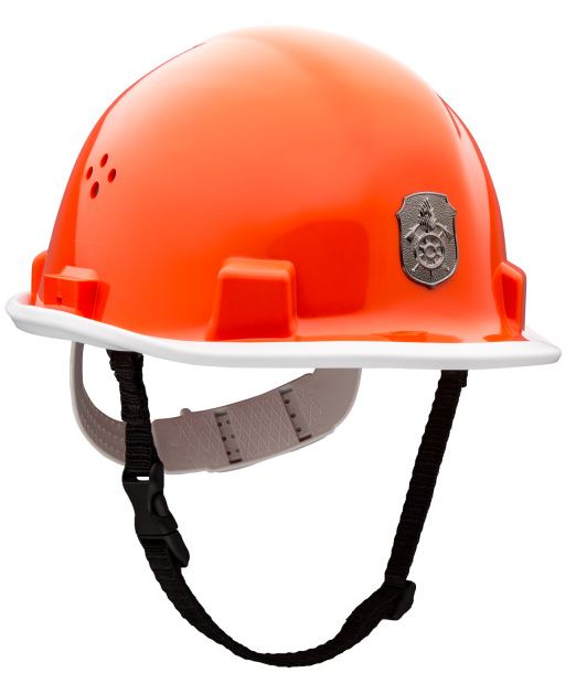 Jugendfeuerwehr Schutzhelm Fa. VOSS mit Bayern-Abzeichen