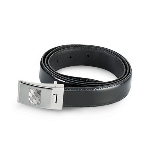 Ledergürtel mit graviertem Bayernwappen auf der Gürtelschnalle