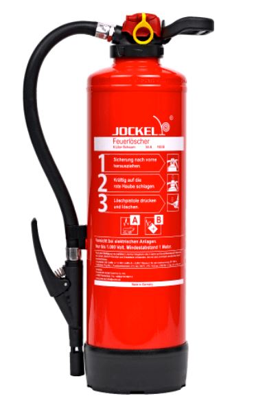 JOCKEL Feuerlöscher AB-Schaum, 6 Liter